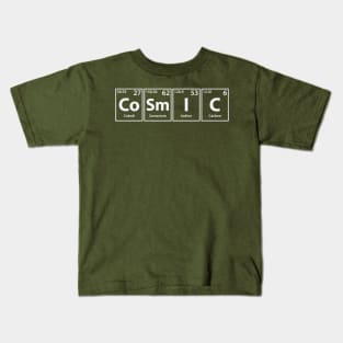 Cosmic (Co-Sm-I-C) Periodic Elements Spelling Kids T-Shirt
